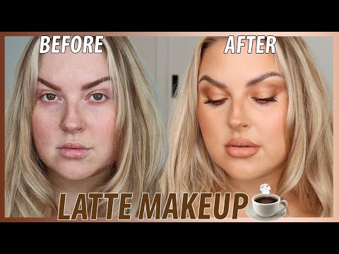 my version of the viral LATTE MAKEUP trend ?