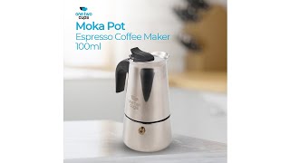 Pratinjau video produk One Two Cups Espresso Coffee Maker Moka Pot Teko 100ml 2 Cup - Z20