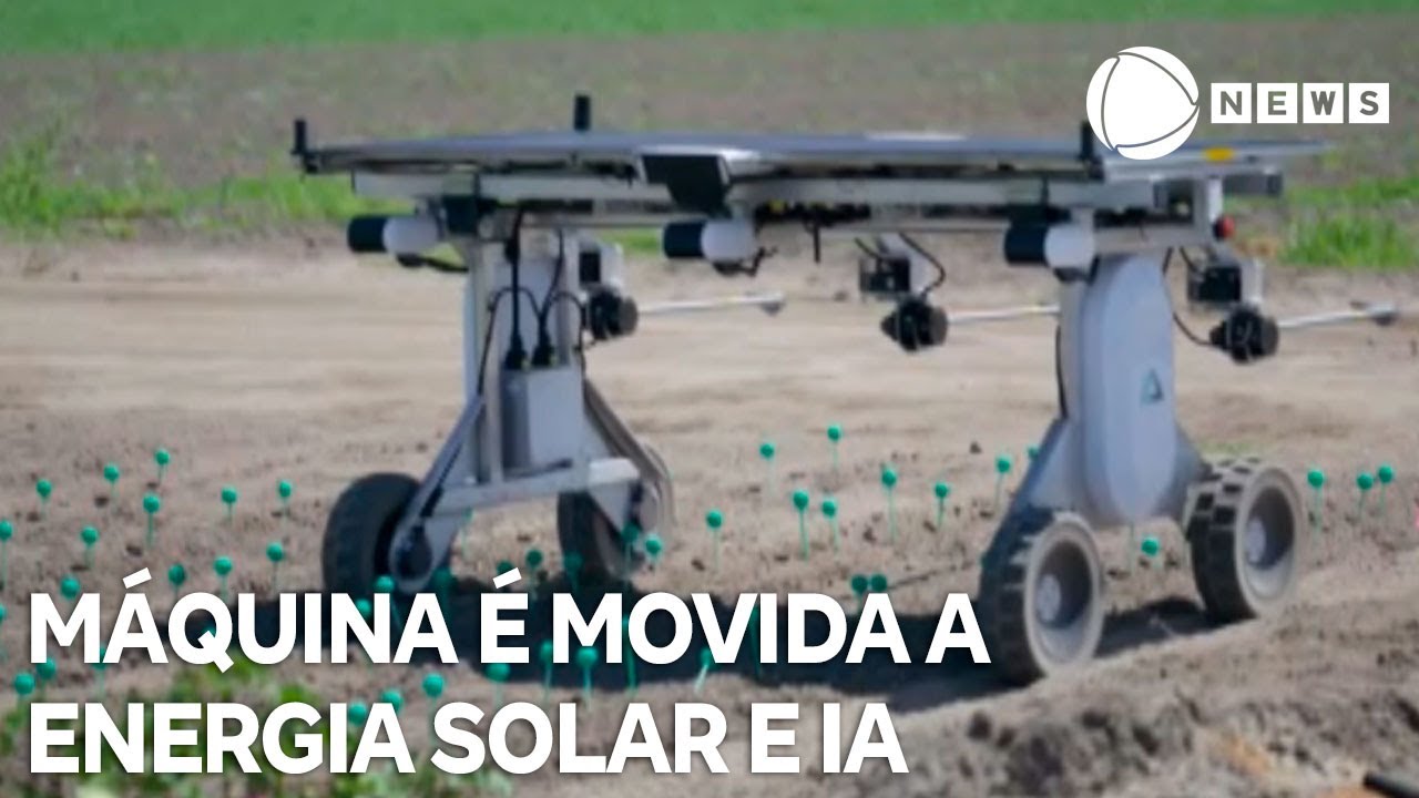 Máquina é movida a energia solar e inteligência artificial