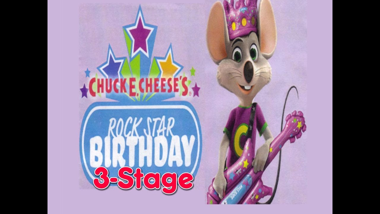 Chuck E Live Cec Rock Star Birthday 3 Stage Version Youtube