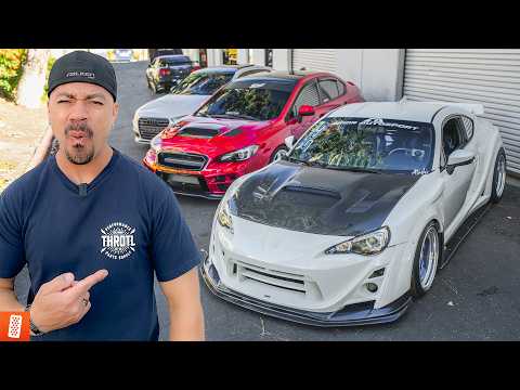 Employee Builds Showcase: LS-Swapped BRZ, Wide-Bodied WRX, and Rocket Bunny FR-S | throtl