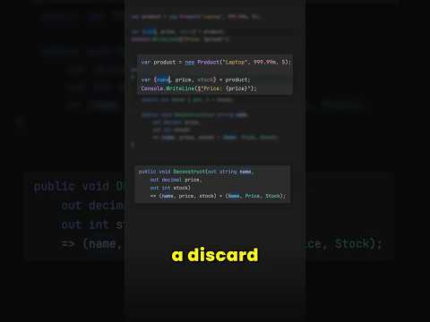 Discards are awesome in C#