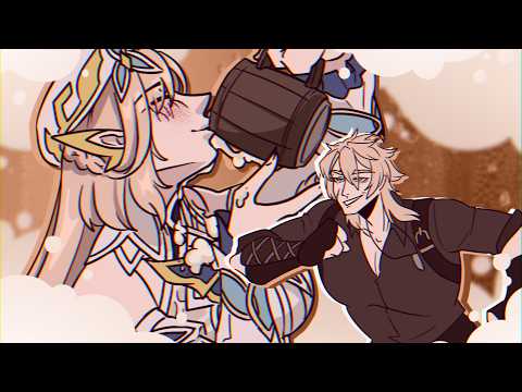 YES! HELP ME! ♡ グリズリーに襲われたら♡  [Genshin Impact meme]
