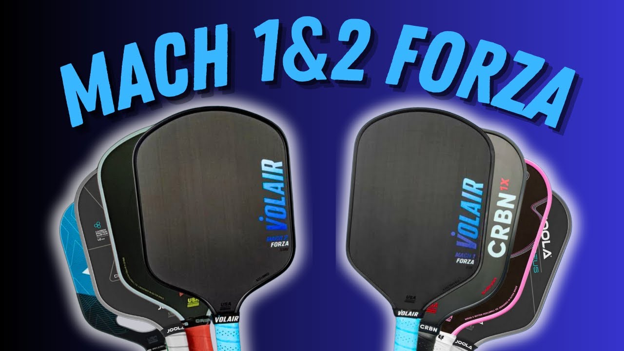 Volair Mach 1 Forza and Volair Mach 2 Forza Pickleball Paddle Review, And Comparing to Other paddles