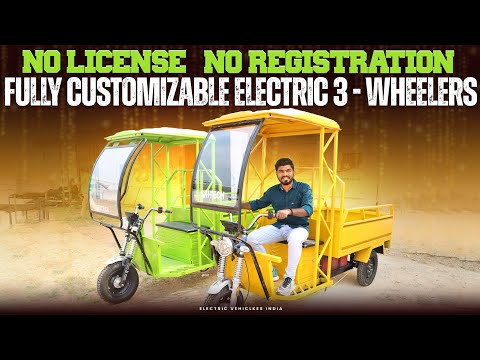 Fully Customizable Electric Autos | No License - No Registration | Electric Vehicles India