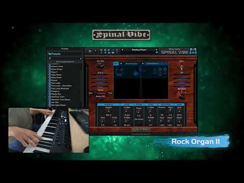 Blue Cat's Spinal Vibe - Single Rotary Speaker Rock Organ Example