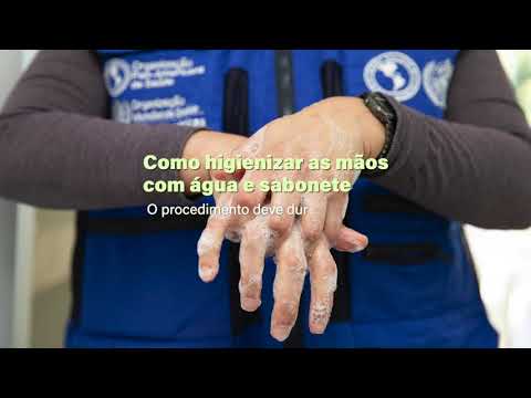 Como higienizar as mãos com água e sabonete