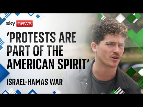 In full: Sky News speaks to student at the centre of US campus protests | Israel-Hamas war