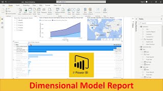 Power BI: Dimensional Model Report using Adventure Works sample data. (Tutorial)