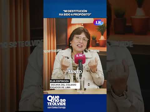 “MI DESTITUCIÓN HA SIDO A PROPÓSITO” #shorts