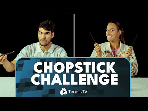 ATP & WTA Tennis Stars Attempt 'The Chopstick Challenge' 🥢