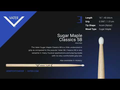 Vater Tip Sound - Sugar Maple Classics 5B (Nylon)