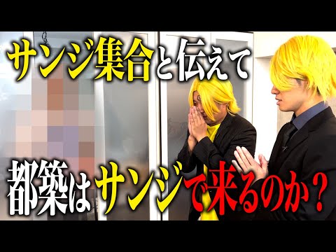 【ドッキリ】「サンジ集合」と伝えたら都築もサンジのコスプレで現れるのか！？