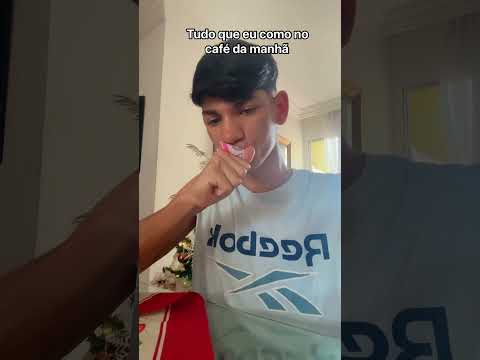 tudo que eu como no meu café da manhã #comedia #shorts