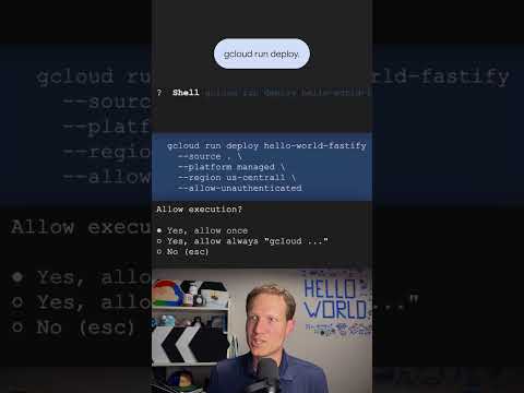 Gemini CLI: Vibe coding and deploying Hello World to Cloud Run!