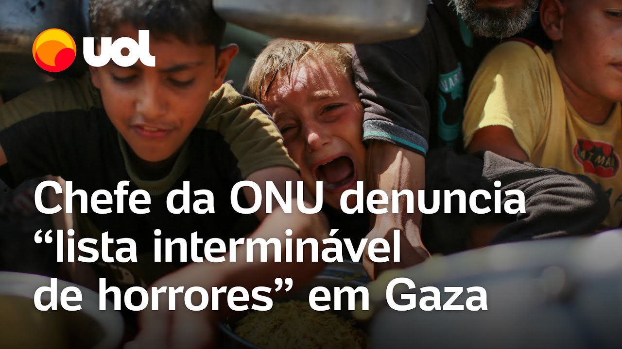 Chefe da ONU denuncia ‘lista interminável de horrores’ e número de mortes em Gaza