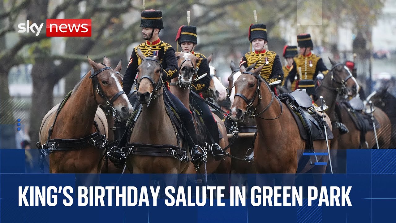 Gun Salutes held in London for King's birthday