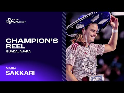 Guadalajara champion Maria Sakkari's FIRST WTA 1000 title run! 🏆