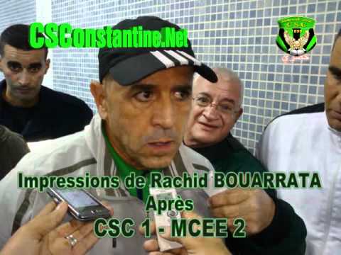 CSC 1 - MCEE 2 : Enregistrement audio de Rachid Bouarrata