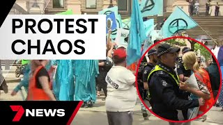 Five protests in a day causes chaos in Melbourne's CBD | 7 News Australia