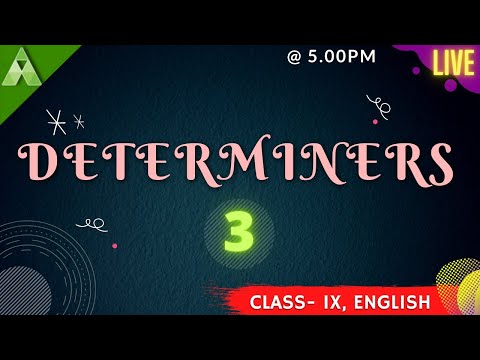 Determiners 3 | English | Live Quiz | Class-9 | Aveti Learning |