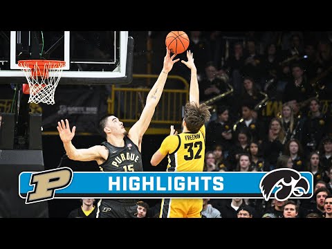 Purdue At Iowa | Highlights | Big Ten Men's Basketball | Jan. 20, 2024 ...