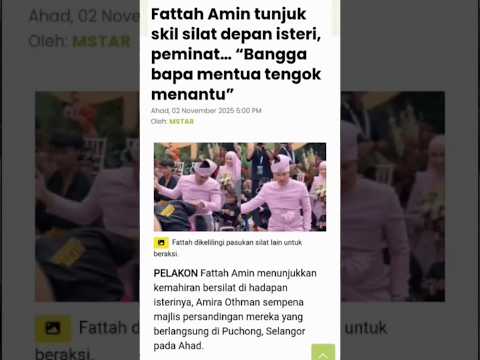 Info Selebriti.|Tunjuk Skil Silat,Depan Isteri.