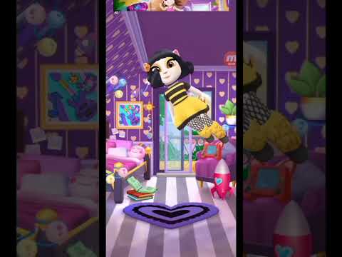 Poor Angela Bee 🐝😞 #mytalkingangela2  #bee #shorts