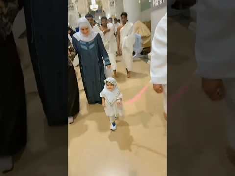 Little Angel In Kaaba #cute #angel #cutebaby