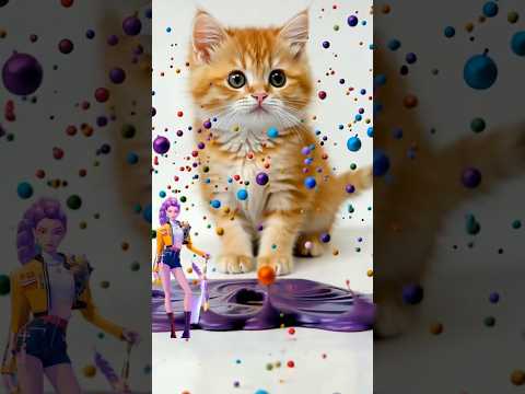 Kpop demon hunters #colors #shortvideo #satisfying #mixingcolors #cat #kpopdemonhunter #colorful