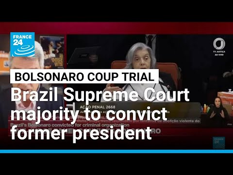 Brazil's Bolsonaro guilty of coup charges, court majority decides in landmark trial • FRANCE 24