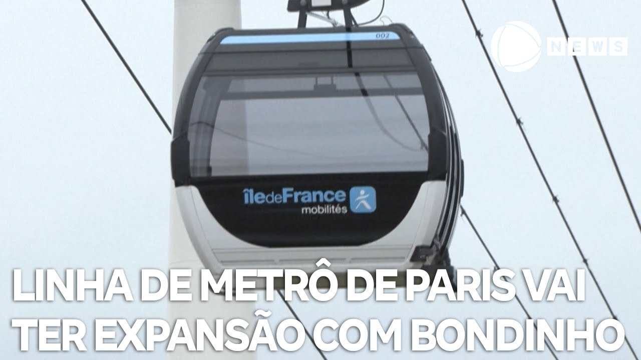 Linha de metrô de Paris vai ter expansão com bondinho