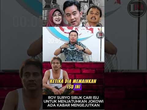 ROY SURYO SIBUK CARI ISU, JOKOWI TETAP TENANG