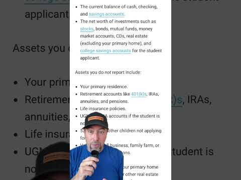 The College Investor | What assets do you report on the FAFSA?