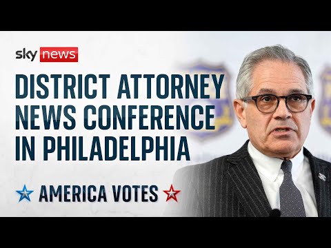 US election latest: District Attorney Larry Krasner holds news conference on US election