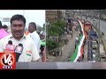 Students Hold  Longest National Flag Rally in Nalgonda