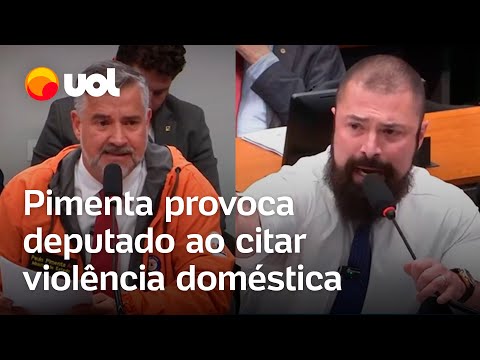 Pimenta provoca deputado do PL ao citar caso de violência doméstica