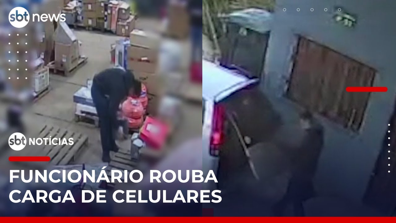 Funcionário de transportadora é preso por furtar celulares avaliados em R$ 50 mil | #SBTNoticias