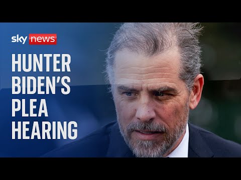 Hunter Biden arrives at court for plea hearing