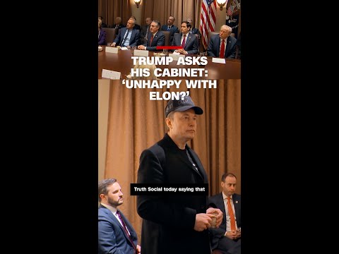 Trump asks his Cabinet: 'Unhappy with Elon?'