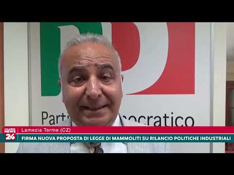 Lamezia Terme (Cz): Firma nuova Proposta di Legge di Mammoliti su rilancio Politiche Industriali