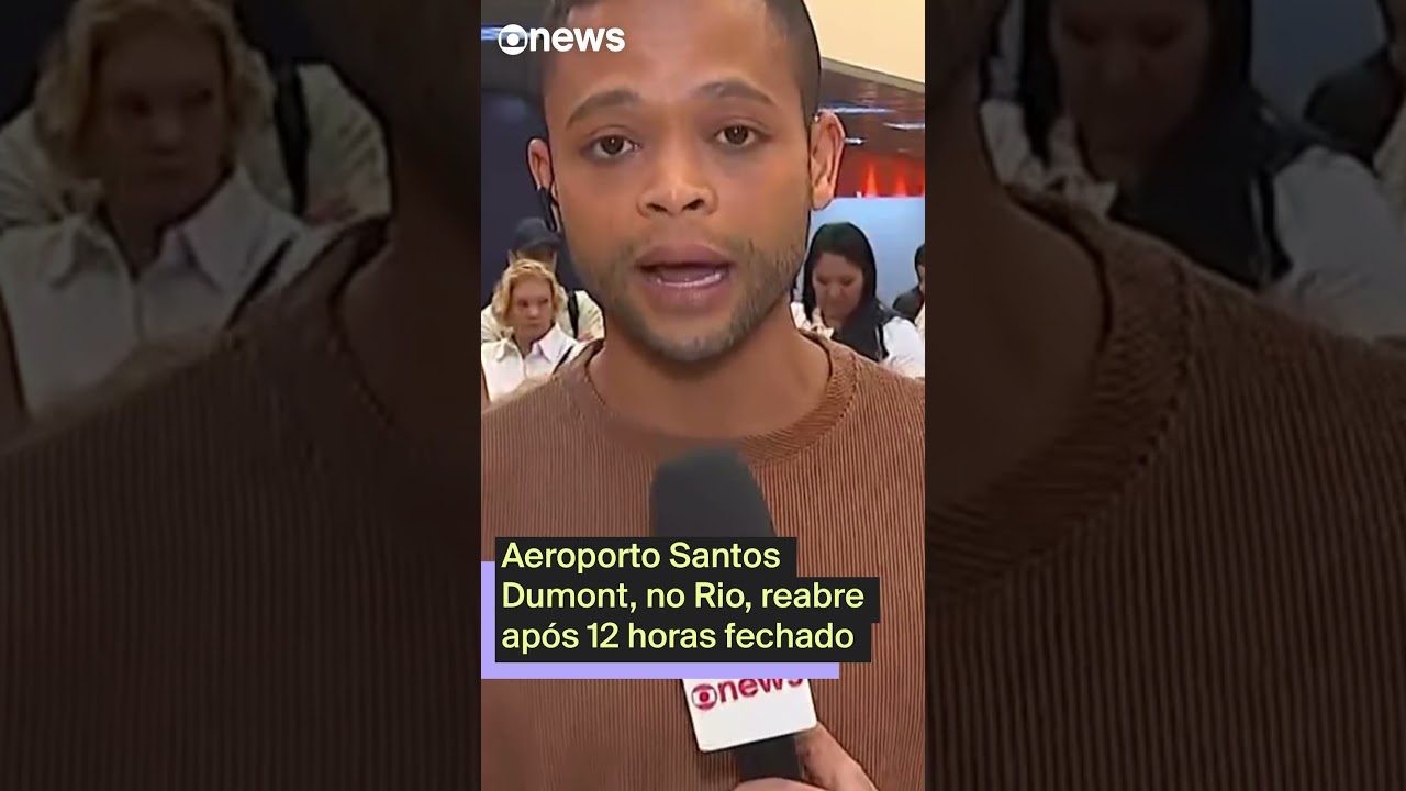 Aeroporto Santos Dumont no Rio reabre após 12 horas fechado
