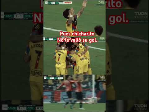 Un gol de #chicharitohernández no valió #america empató el partido vs #chivas