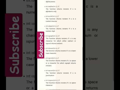 #charcter #functions #C