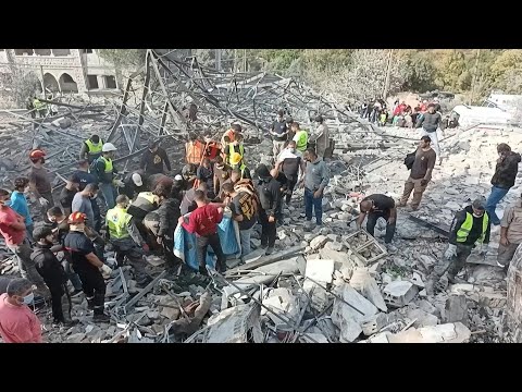 Rescuers at site of deadly Israeli strike north of Beirut | AFP