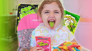 BABY vs. EXTREME CANDY (POP ROCKS & more challenges) | Anazala Family