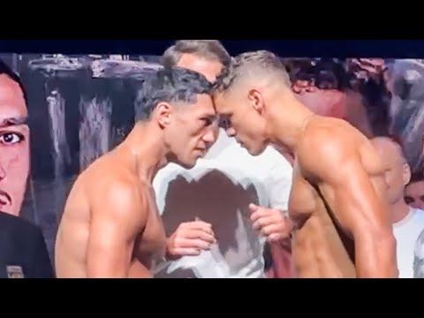 Jai Opetaia vs David Nyika HEATED WEIGH-IN & HEADBUTT; TRADE WORDS at FINAL FACE OFF