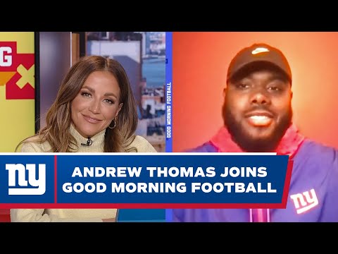Andrew Thomas Joins Good Morning Football | New York Giants video clip 
