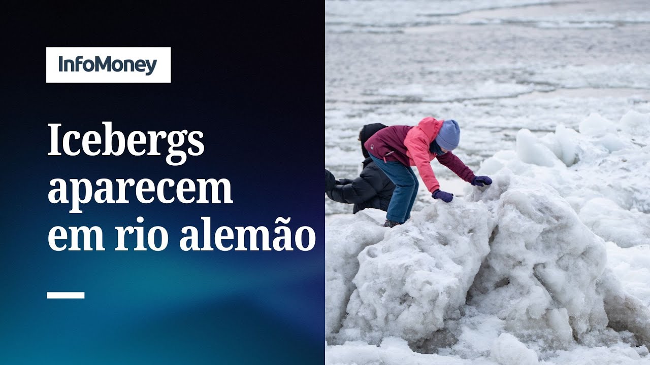 Icebergs aparecem em rio alemão e atraem curiosos por fenômeno raro | InfoMoney News