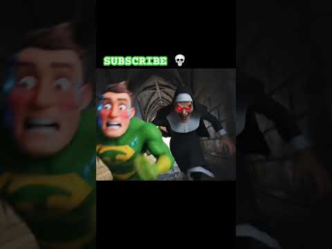 NUN 😱 #horror #youtubeshorts #viral #cartton #trending #hulk #nun #supermen #bhoot #bhootwalacartoo